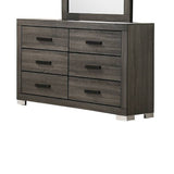 1 Piece Dresser Bar Handle Bedroom Furniture - Gray