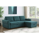 Kenna- Sleeper Sectional Sofa With Storage Ottoman