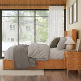Platform Bed Frame With Headboard, Floor Standing Design