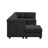 Upholstered Modular Sectional - Black