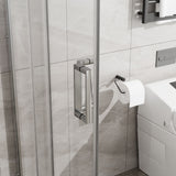 Corner Sliding Shower Door & Base Combo No Drain Kit