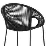 Acapulco - Indoor Outdoor Steel Bar Stool With Rope Set