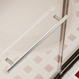 Frameless Single Sliding Shower Doors With Towel Rail & Handle