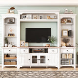 Extra Large TV Stand, Entertainment Center With Storage Cabinets