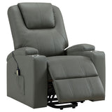 Macklin - Power Lift Massage Recliner With Heat And Dual Cupholders