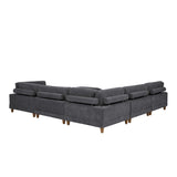 Modern Modular Sectional With Adjustable Back Support