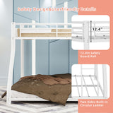 Twin Over Full Bunk Bed - White