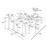 Power Motion Reclining Loveseat With Console Adjustable Headrest Cup Holders - Toffee