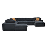 Custom Configuration Modular Sectional With Toss Pillows
