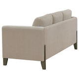 Fisher - Upholstered Panel Arm Sofa - Taupe