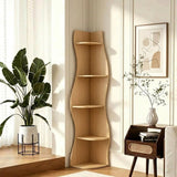 5 Tier S - Shaped Corner Shelf For Living Room