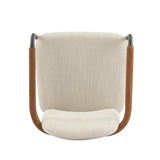 Modern Dining Chair Set With Durable Iron Frame And Comfortable Fabric Upholstery