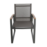 Aresha - Metal Outdoor Dining Armchair (Set of 2) - Gray