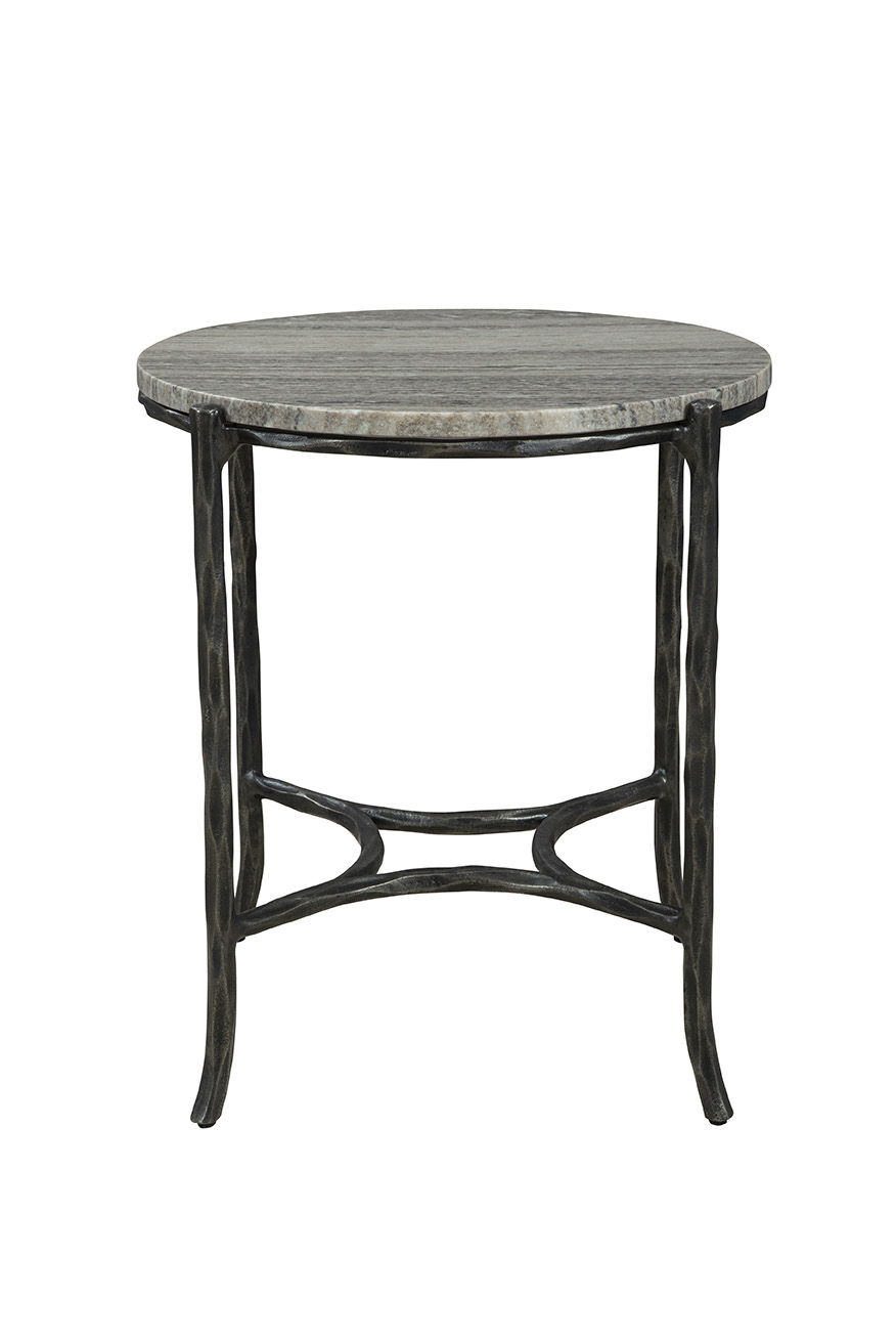 Stonewall - End Table - Silver / Black