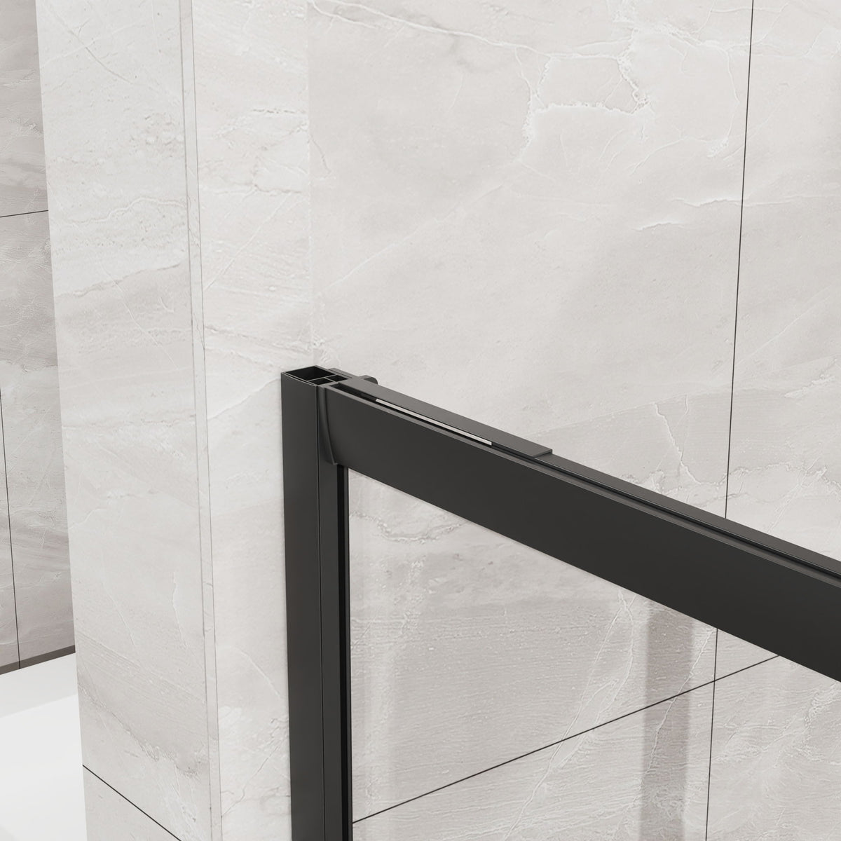 Corner Sliding Shower Door Combo With Base (No Drain Kit)