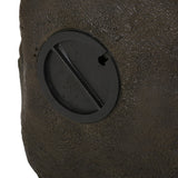 23.75" High Hand Crafted Weather Resistant Floor Fountain, Moss + Black