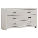 Geary - 4 Piece King Panel Bedroom Set With 2 Nightstands And Dresser - White