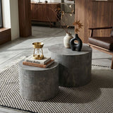 Modern Round Nesting Coffee Table (Set of 2)