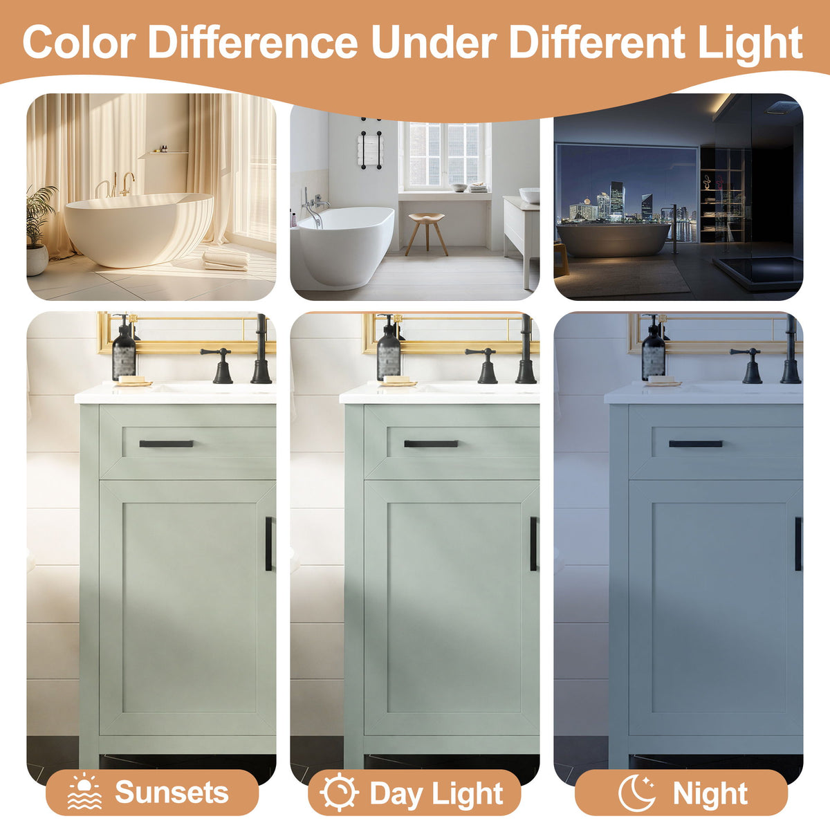 Bathroom Vanity With Sink, 2 Soft Close Drawers, 1 Soft Close Door, Adjustable Shelf
