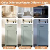Bathroom Vanity With Sink, 2 Soft Close Drawers, 1 Soft Close Door, Adjustable Shelf