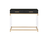 Adiel - Sofa Table - Black / Gold - Sofa Tables - Alpine Outlets