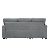 Sleeper Sectional With Pull Out Bed, Reversible Chaise