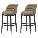 Eunice - Faux Leather Upholstered Swivel Barstool