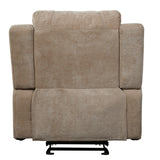 Upholstered Manual Recliner Chair With 3 Adjustable Backrest Positions