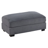 5 Piece Modular Sectional Set Couch With LAF & RAF Chairs, Living Room Furniture - Dark Gray