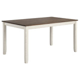 Ebers - 7 Dining Set With 2 Tone Upholstered Chairs - Vanilla White