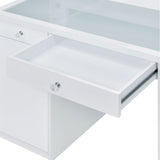 Amia - Complete Vanity With Lightbulbs - Glossy White