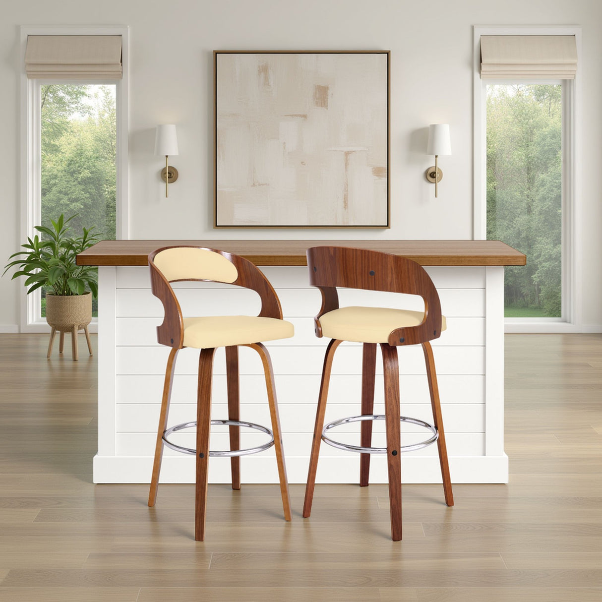 Shelly - 30" Bar Height Swivel Bar Stool