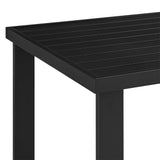 Alegria - Outdoor Patio Bar Height Dining Table In Aluminum