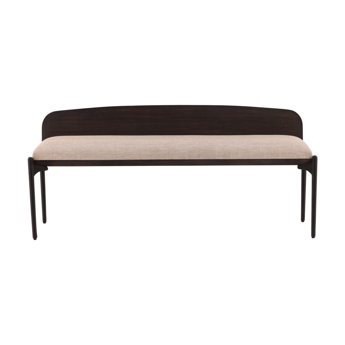 Estelle - Bench - Dark Brown / Beige