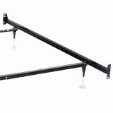 Renee - Twin / Full Bed Frame With Reinforced Center Beam And Bolt-On Construction - Black