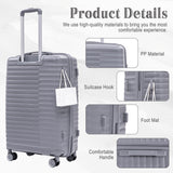 4 Piece Luggage Set, Combination Lock