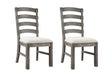 Rusti - Upholstered Dining Chairs (Set of 2) - Brown - Chair Sets - Alpine Outlets