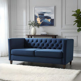 Button Tufted 3 Seater Sofa For Living Room