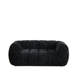 Quilted Cloud Sofa With Rounded Armrests And Piano Key Backrest Design