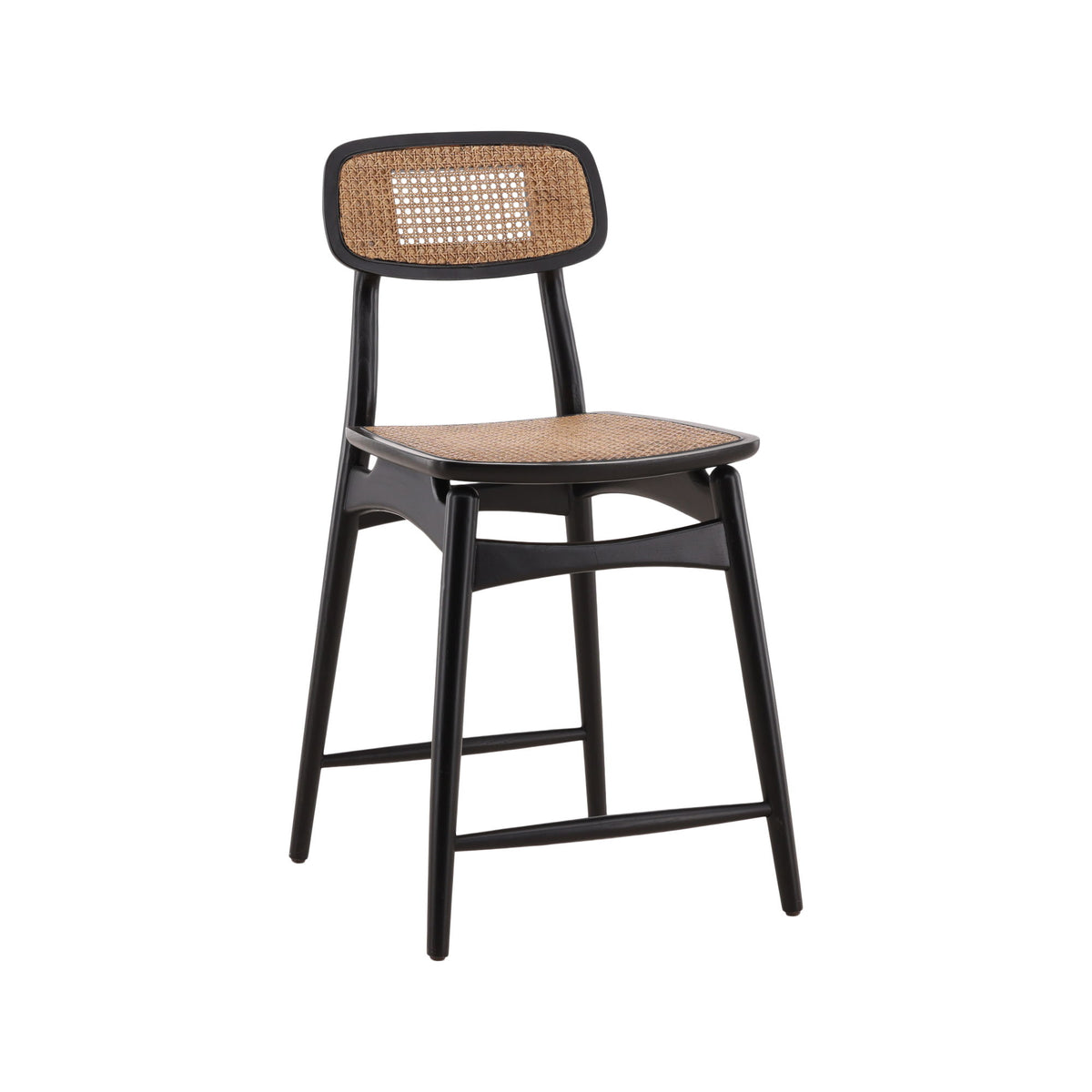Macie - Counter Stool - Black / Light Brown