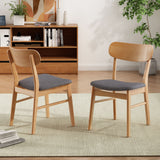 Dining Chairs With Cushioned Seat (Set of 2)