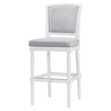 Stool With Upholstered Seat And Back