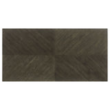 Glenmoor - Rectangular Dining Table With Geometric Double Pedestal Base - Dark Gray
