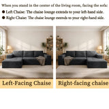 Modern L-Shaped Sectional Sofa With Left Facing Chaise
