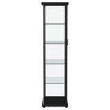 Nevra - 4 Shelf Display LED Curio Cabinet