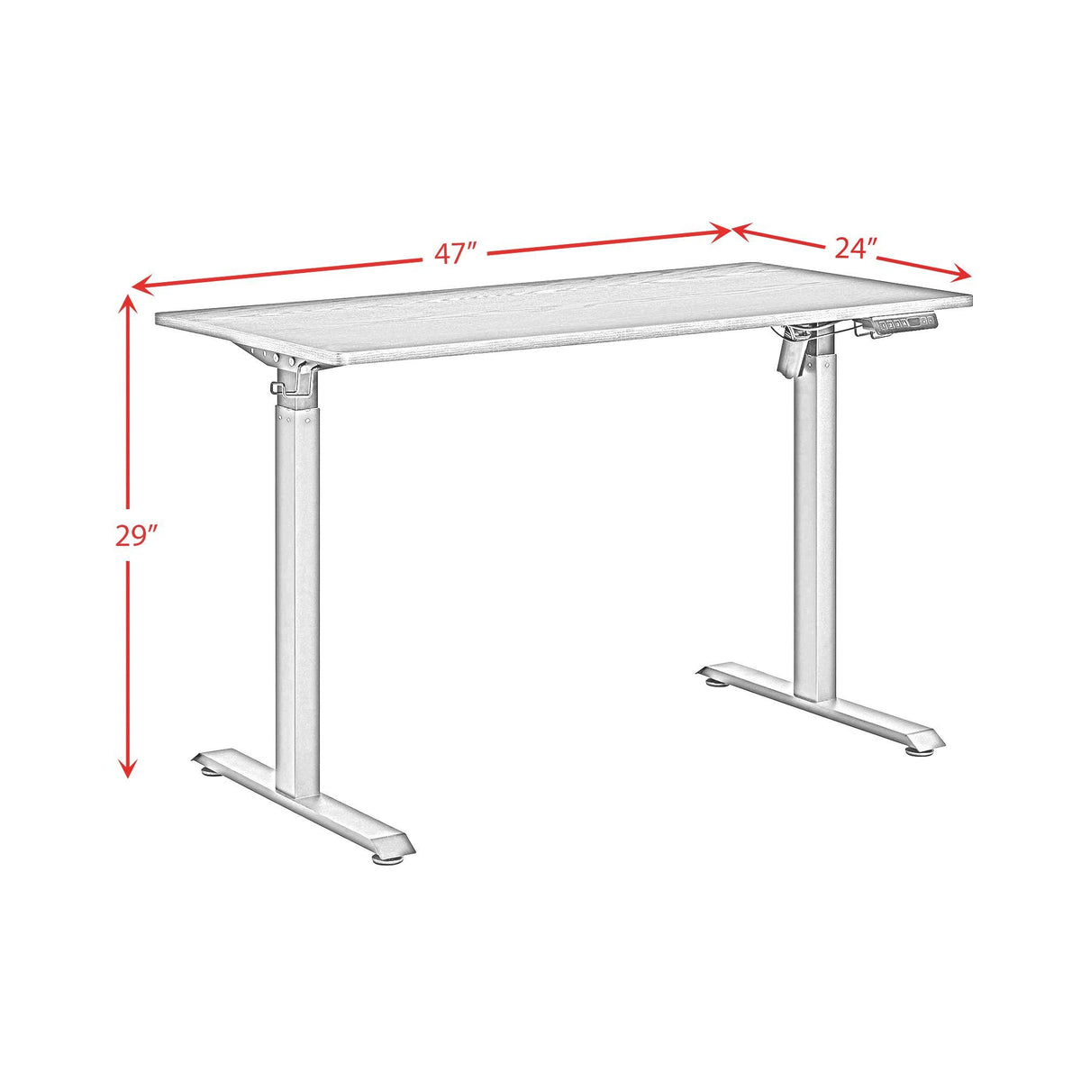Oakland - 2.0 Adjustable Desk - Black