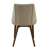 Willene - Polished Microfiber Side Chair (Set of 2) - Beige - Chair Sets - Alpine Outlets