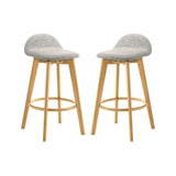 Vera - Upholstered Wood Counter Height Barstool