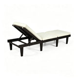 Ariana - Chaise Lounge With Cushion For Outdoor - Black