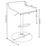 Backless Bar Stool With Adjustable Height - Black